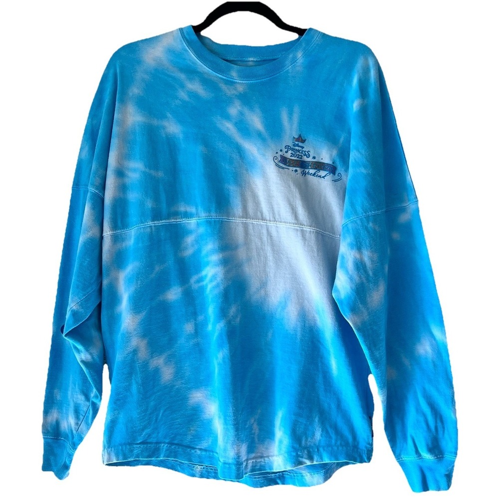 RunDisney Spirit Jersey 2022 Princess Shirt Half Marathon Tie Dye XS Long Sleeve